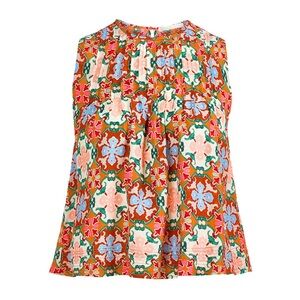 Marie Oliver Letta floral-print top